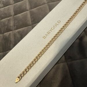 BABYGOLD Gold Miami Cuban link Bracelet